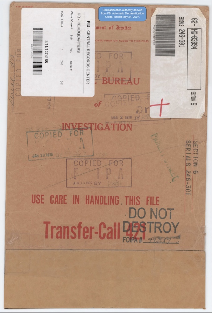 FBI 62-HQ-83894 — Section 6