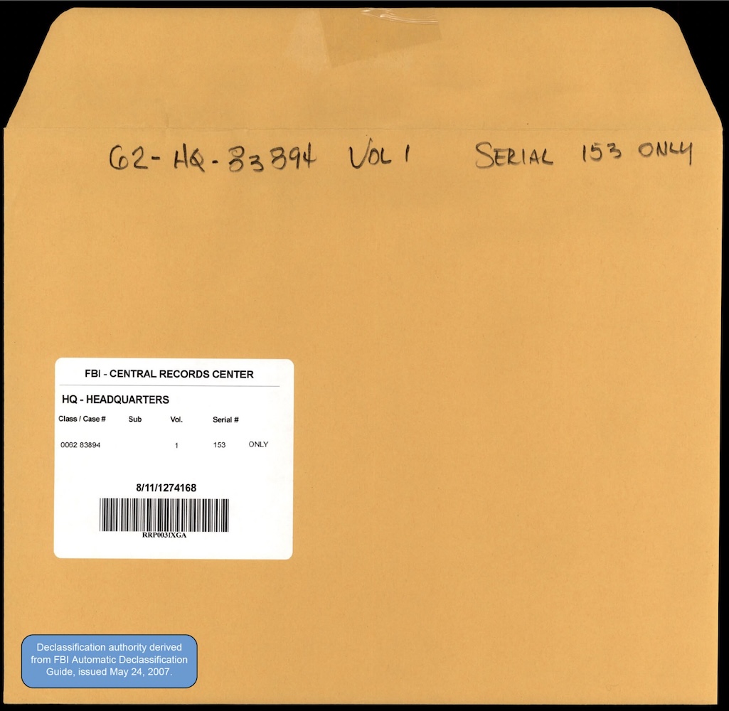 FBI 62-HQ-83894 — Serial 153