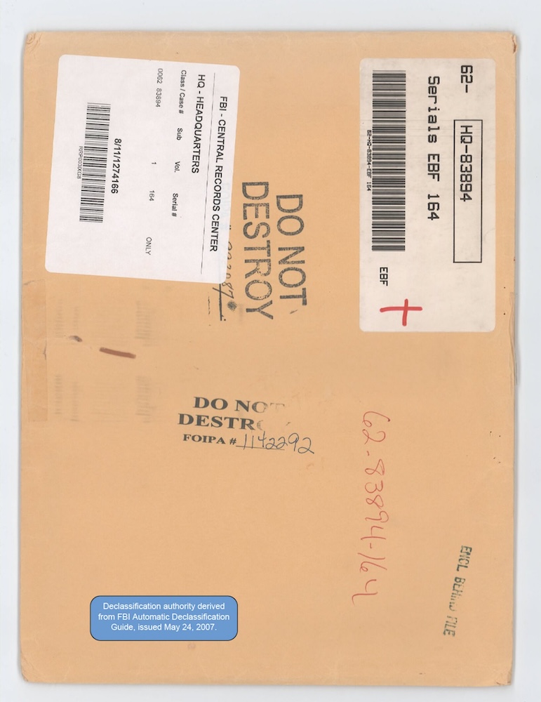 FBI 62-HQ-83894 — Serial 164