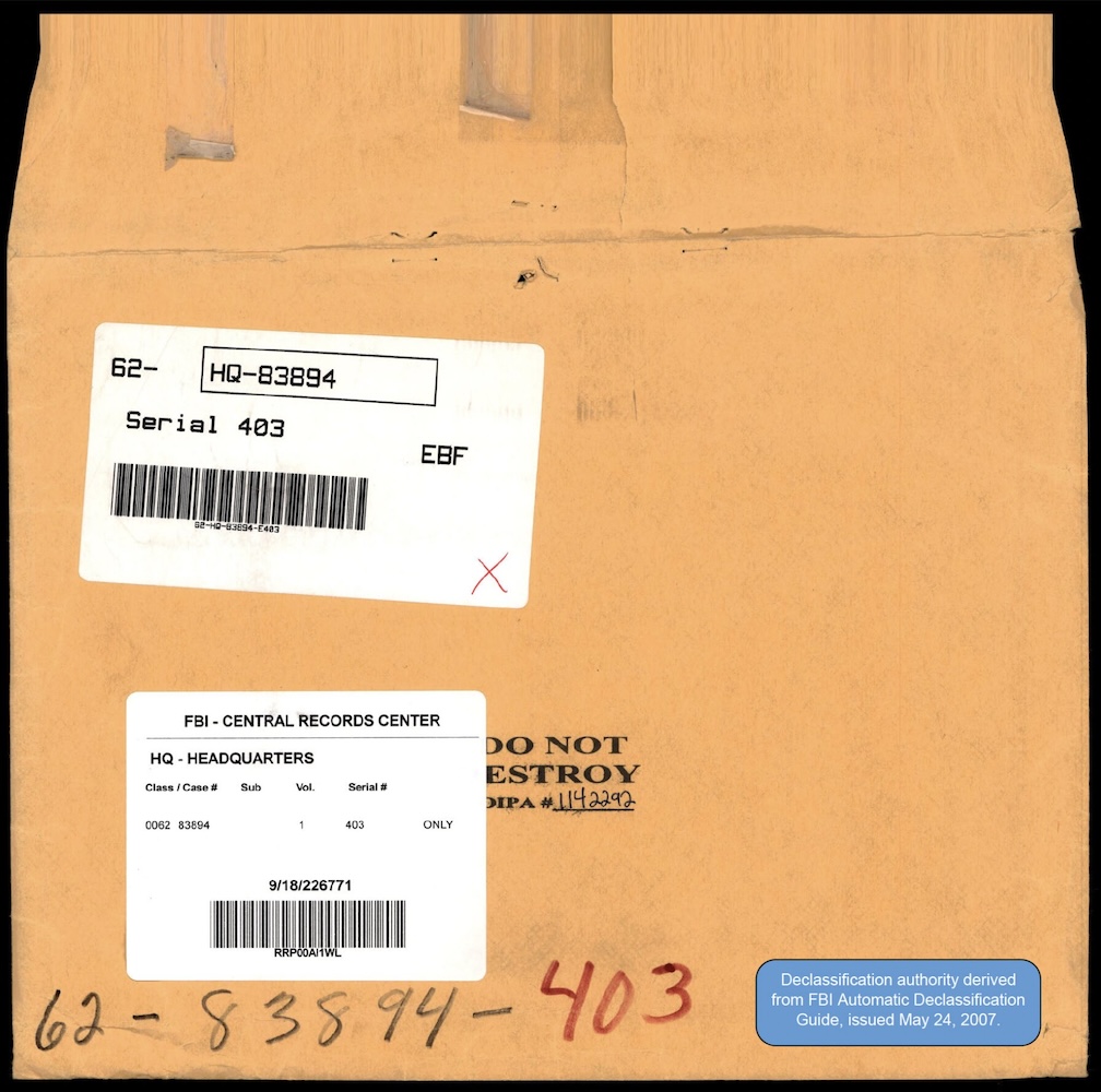 FBI 62-HQ-83894 — Serial 403