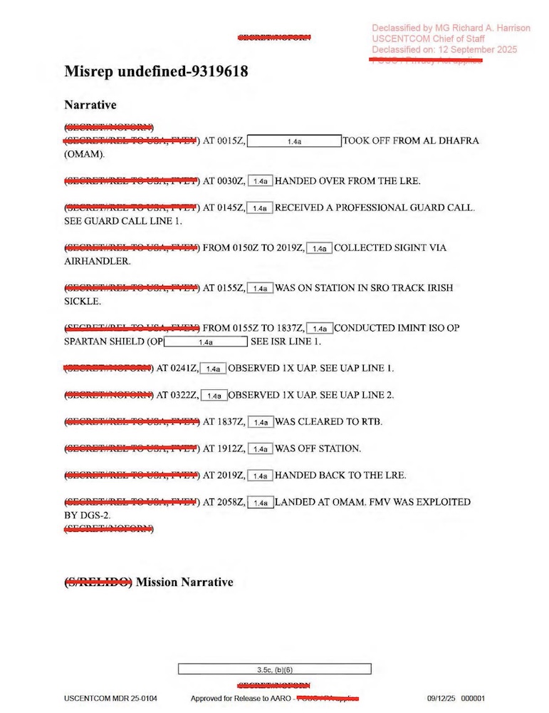 DOW-UAP-D23, Mission Report, United Arab Emirates, October 2023