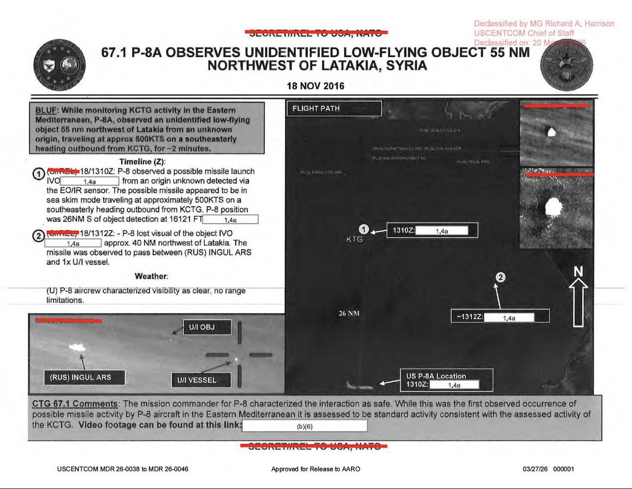 DOW-UAP-D55, Mission Report, Syria, November 2016